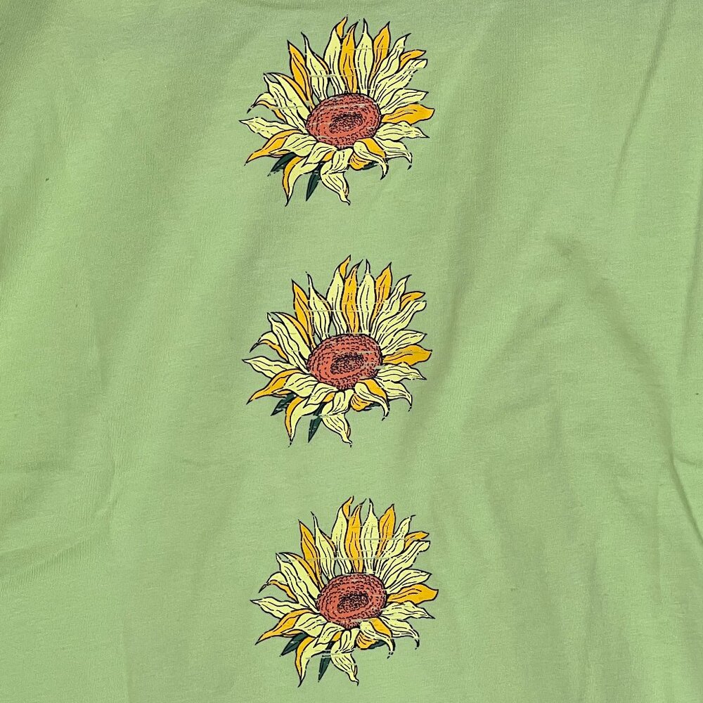 "Happiness" Cropped Tee Cuffed Sleeves NWT Boho Hippie Coastal Chic 🎉Host Pick🎉 - Picture 6 of 6
